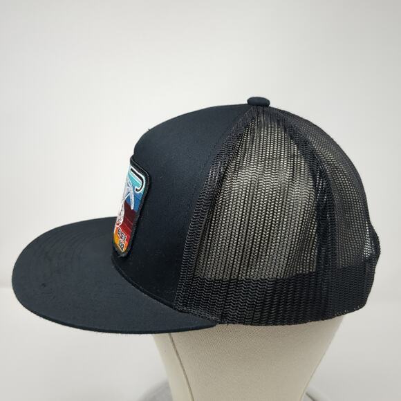 Lazy Elev 932 Snapback Mesh Back Trucker Hat Black One Size Yupoong - Picture 3 of 8